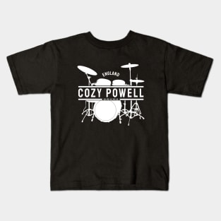 Cozy Powell England Drums D22 Kids T-Shirt